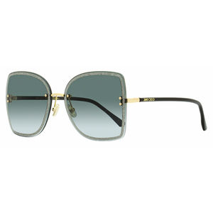 Jimmy Choo Square Leti Sunglasses 2M29O Black/Gold 62mm